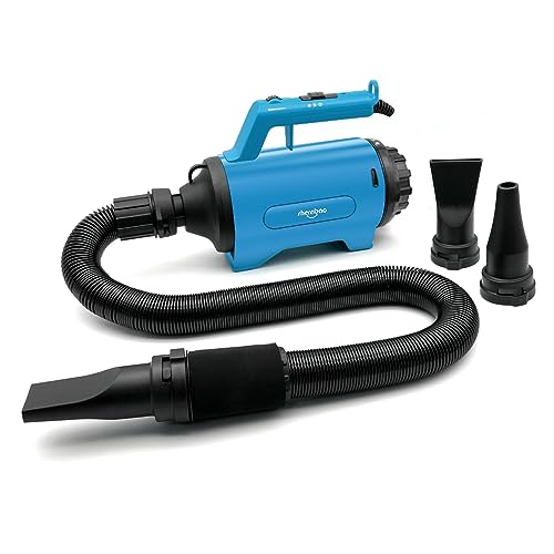 Hundefön Blower Pet Dryer Haustier-Fellpflegegebläse mit Heizung stufenlos 3.8 PS von shernbao