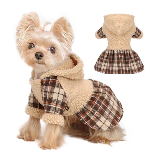 Hunde-Kapuzenpullover, Winterkleidung für kleine Hunde, Jungen, Mädchen, Haustier-Kapuzenpullover für Hunde, kaltes Wetter, Hundemäntel, Herbst, Winter, Hunde-Sweatshirt für Chihuahua, Yorkie, Katze, von shifenmei