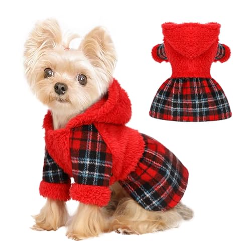 Hunde-Kapuzenpullover, Winterkleidung für kleine Hunde, Jungen, Mädchen, Haustier-Kapuzenpullover für Hunde, kaltes Wetter, Hundemäntel, Herbst, Winter, Hunde-Sweatshirt für Chihuahua, Yorkie, Katze, von shifenmei