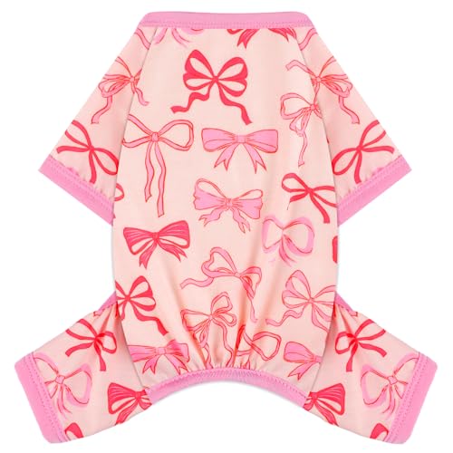 Hunde-Pyjama, für kleine Hunde, dehnbar, Sommer-Hundekleidung, Schlafanzug, 4 Beine, für Mädchen und Jungen, niedlich, weich, Welpen-Outfits, für Hunde und Katzen, Jammies, Overall für Haustiere von shifenmei