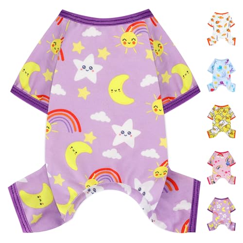 Hunde-Pyjama, weich, dehnbar, für kleine Hunde, Mädchen, Jungen, mittelgroße Hunde, Frühling, Sommer, Welpenkleidung, Einteiler, Katze, Haustier, Jammies-Outfit von shifenmei