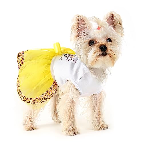 Hundekleid Hundekleider für kleine Hunde Mädchen Mesh Welpenkleid Sommer Hundekleidung Yorkie Chihuahua Teetasse Outfits Kleidung Bekleidung Haustier Katze Prinzessin Kleid Hund Geburtstag Shirts Ostern Outfit von shifenmei