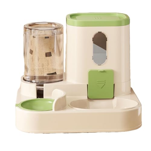 Cat Food Feeder, Pet Water Dispenser, Automatic Force Bowl with Large Containers, Spill-Resistant Feeding Station for Cats Dogs Small Pets Kitchen Travel Daily Use, 9.84x8.66x7.87 Inches von shjxi