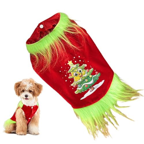 Dog Christmas Clothes | Funny Christmas Costume Onesie for Small Dogs | Christmas Red Green Dog Cosplay Clothes | Printed Pet T-Shirt Holiday Dog Apparel for Cold Weather Dog Christmas Clothes | Funny Christmas Costume Onesie for Small Dogs | Christmas Red Green Dog Cosplay Clothes | Printed Pet T-Shirt Holiday Dog Apparel for Cold Weather von shjxi