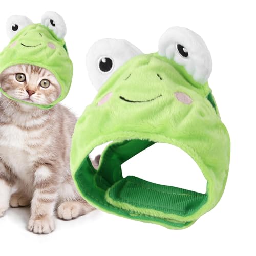 Frosch Stirnband Hut | Haustier Kostüm Hut | Cartoon Design Strick Stirnband | Frosch Cartoon Katze Kostüm, verspieltes Haustier Outfit mit Cartoon Design, ideal für Cosplay und Halloween Dress Up Frosch Stirnband Hut | Haustier Kostüm Hut | Cartoon Design Strick Stirnband | Frosch Cartoon Katze Kostüm, verspieltes Haustier Outfit mit Cartoon Design, ideal für Cosplay und Halloween Dress Up von shjxi