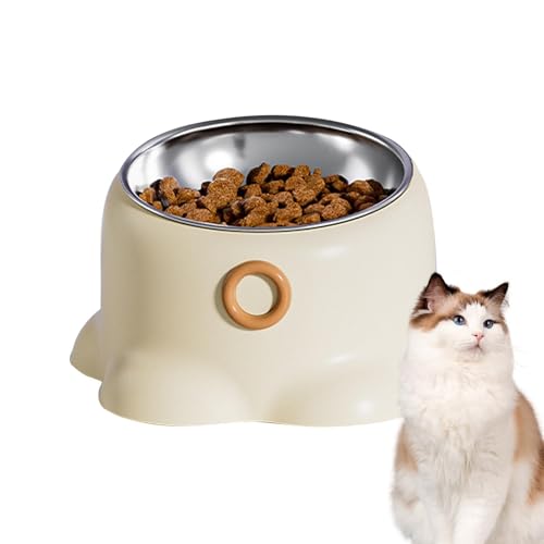 Geneigter Futternapf für Haustiere, Kippsicherer Futternapf, geneigter Katzenfutter- und Wassernapf geneigt, Haustiernapf mit stabilem Boden, Indoor Outdoor Pet Futternapf, Pet Bowl Halter von shjxi