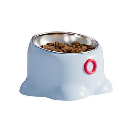 Geneigter Futternapf für Haustiere, Kippsicherer Futternapf, geneigter Katzenfutter- und Wassernapf geneigt, Haustiernapf mit stabilem Boden, Indoor Outdoor Pet Futternapf, Pet Bowl Halter von shjxi