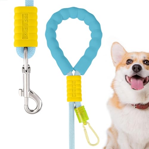 Hundeleinenkabel, verstellbares Welpen-Seil, langlebige Tierschnur mit Griff-Design, Zugkette, tragbarer Griff für Spaziergänge, Camping und Reisen mit Ihrem Welpen Hundeleinenkabel, verstellbares Welpen-Seil, langlebige Tierschnur mit Griff-Design, Zugkette, tragbarer Griff für Spaziergänge, Camping und Reisen mit Ihrem Welpen von shjxi