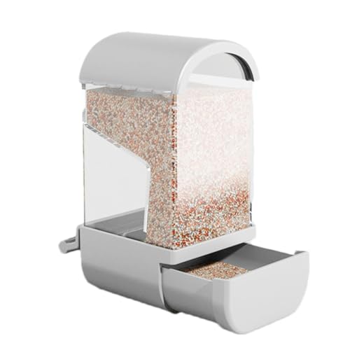 Käfig Vogelfutterstation | Hängender Vogelfutterkäfig | Vogelfutterspender für Käfig | Wasserfutterspender für Vogelkäfig, Automatischer Vogelfutterspender für Käfig, Acryl Vogelfutterspender für von shjxi