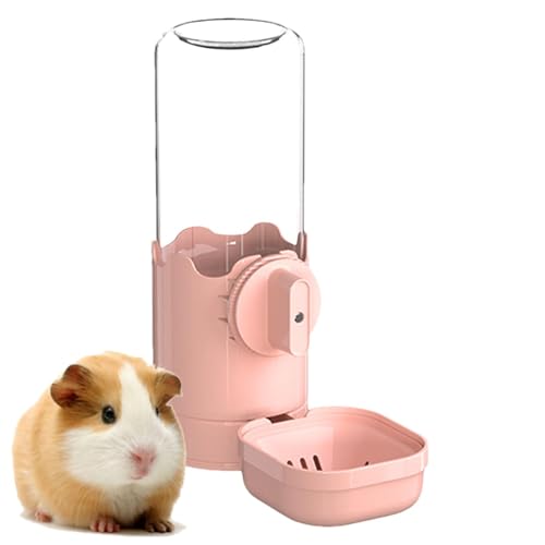 Kleine Tier-Wasserflasche – Haustier-Trinkspender montierter Chinchilla-Futterbecher | Wiederverwendbare Bewässerungszubehör Trinkflasche für Chinchilla, Hamster, Meerschweinchen von shjxi