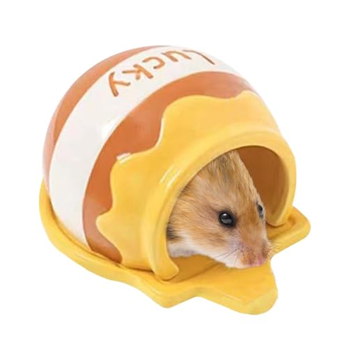 Hamsterhaus | Hütten-Hamsterhaus | Hamsterkäfig Zubehör | Einzigartiges Hamsterhaus aus Keramik mit naturalistischem Design und fortschrittlichem Kühlsystem für Hamster und Meerschweinchen Hamsterhaus | Hütten-Hamsterhaus | Hamsterkäfig Zubehör | Einzigartiges Hamsterhaus aus Keramik mit naturalistischem Design und fortschrittlichem Kühlsystem für Hamster und Meerschweinchen von shjxi