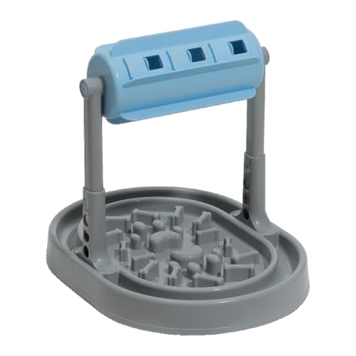 Pet Rolling Slow Feeder | Interaktiver Tierfutterball | Rollender Leckerli-Spender für Haustiere, Hunde-Leckerli-Ball-Roller, Katzenfutter-Puzzle-Roller, rollender Futterspender für Hunde, langsames von shjxi