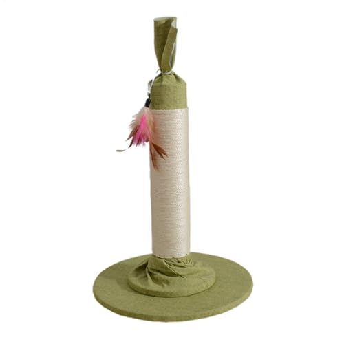Scratching Post, Tall Candy Design Scratch Pole, Interactive Scratch Pole with Dangling Feather Toy, Fabric Covering Base for Indoor Cats, Cat Scratcher Pole for Entertainment and Exercise Scratching Post, Tall Candy Design Scratch Pole, Interactive Scratch Pole with Dangling Feather Toy, Fabric Covering Base for Indoor Cats, Cat Scratcher Pole for Entertainment and Exercise von shjxi
