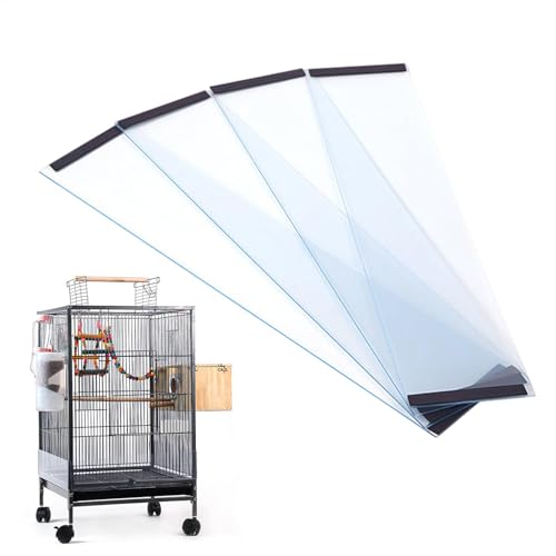 Vogelkäfig Baffle Spritzschutz Vogelkäfig Futterfänger Vogelkäfig Sittichkäfig Zubehör Eichhörnchen Leitblech für Käfige Aras Käfig Baffle Vogelkäfig Futterfänger Vogelkäfig Zubehör Durchsichtiger von shjxi