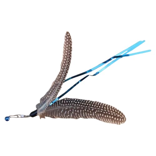 shjxi Cat Feather, Interactive Teaser, Hunting Companion, Natural Rotating Windmill Mechanism Ignites Instinctive Play, Mimics Lively Prey Motion for All Breeds Indoor and Outdoor Fun von shjxi