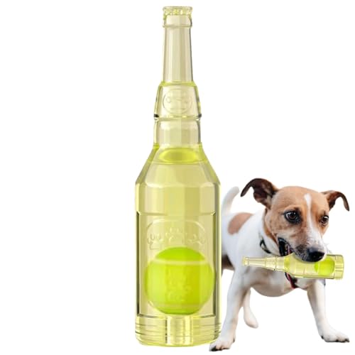 shjxi Hundespielzeug-Flasche, interaktiv, lustig, schwimmend, quietschend, langlebig, Wasserspiel, Zahnen, Tennisflasche mit Tennisball im Inneren, für kleine und mittelgroße Hunde shjxi Hundespielzeug-Flasche, interaktiv, lustig, schwimmend, quietschend, langlebig, Wasserspiel, Zahnen, Tennisflasche mit Tennisball im Inneren, für kleine und mittelgroße Hunde von shjxi