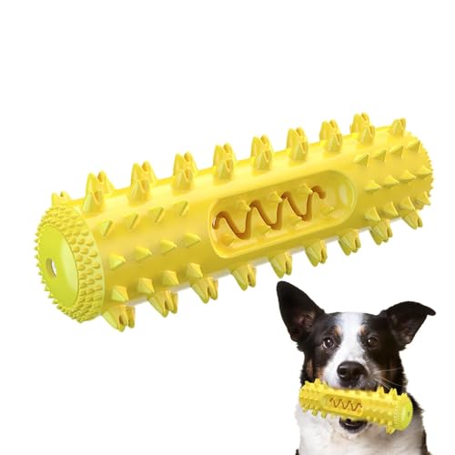 shjxi Hundespielzeug aus Gummi, quietschend, Kaustab, Kaustab, Kaustab, robust, interaktiver Gummi-Zahnbürstenstab für kleine, mittelgroße und große Hunderassen von shjxi