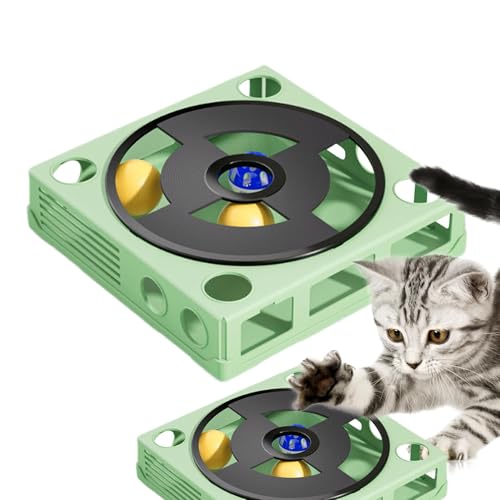 shjxi Katzenfutter-Puzzle, Strategiespiel, Leckerli-Labyrinth-Box, Phonograph, interaktives Spielzeug, Leitwand für gelangweilte Indoor-Tiere, einfach zu bedienen und zu reinigen, für von shjxi