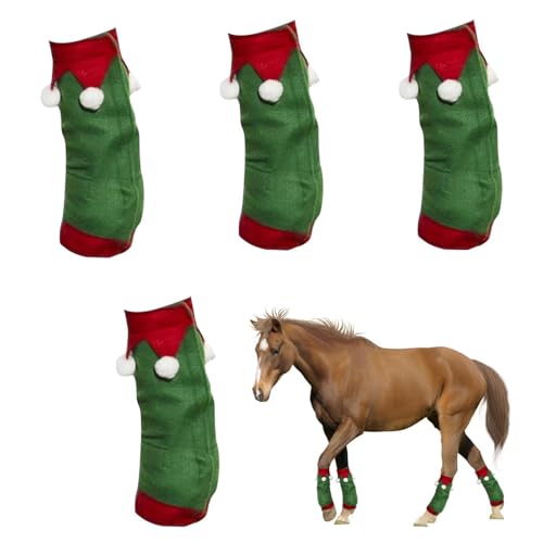 shpuuyy Beinbandagen für , Weihnachtsmann-Beinbandage, Plüsch-Leggings, 4 Stück shpuuyy Beinbandagen für , Weihnachtsmann-Beinbandage, Plüsch-Leggings, 4 Stück von shpuuyy