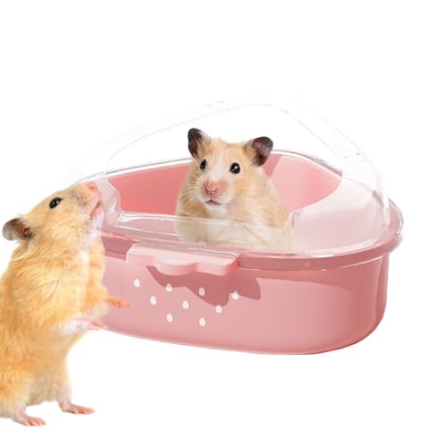 shpuuyy Hamster Toilette | Transparentes Oberteil Hamster Bade Sandkasten | Kleintier Einstreu Für Spielplatz Spielen Erkunden Baden Toilette Versteck Lemming shpuuyy Hamster Toilette | Transparentes Oberteil Hamster Bade Sandkasten | Kleintier Einstreu Für Spielplatz Spielen Erkunden Baden Toilette Versteck Lemming von shpuuyy