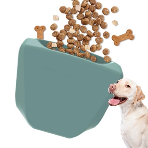 shpuuyy Hundesnackbeutel, Silikon-Leckerlibeutel, Leckerlibeutel aus Silikon für Haustiere, Tragbare Hunde-Leckerli-Beutel mit Haustier-Trainings-Clicker, leicht zu reinigen für Welpentraining oder shpuuyy Hundesnackbeutel, Silikon-Leckerlibeutel, Leckerlibeutel aus Silikon für Haustiere, Tragbare Hunde-Leckerli-Beutel mit Haustier-Trainings-Clicker, leicht zu reinigen für Welpentraining oder von shpuuyy