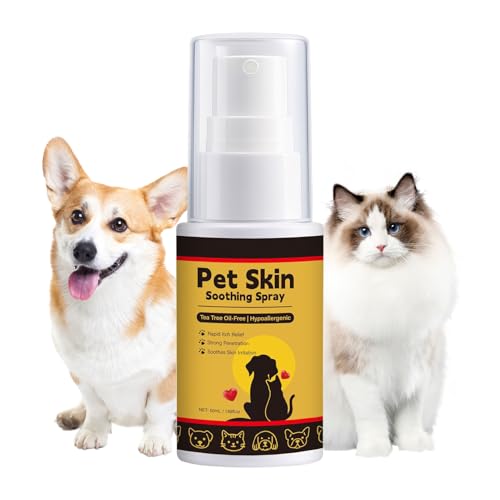 shpuuyy Hundespray Gegen Juckreiz Und Hautirritationen,Feuchtigkeitsspendendes Pflegespray - Juckreizlinderung Und Glanz 50ml Fellbefeuchtung Für Gesundheit Abweisend Gegen Schmutz Wunden Katzen shpuuyy Hundespray Gegen Juckreiz Und Hautirritationen,Feuchtigkeitsspendendes Pflegespray - Juckreizlinderung Und Glanz 50ml Fellbefeuchtung Für Gesundheit Abweisend Gegen Schmutz Wunden Katzen von shpuuyy