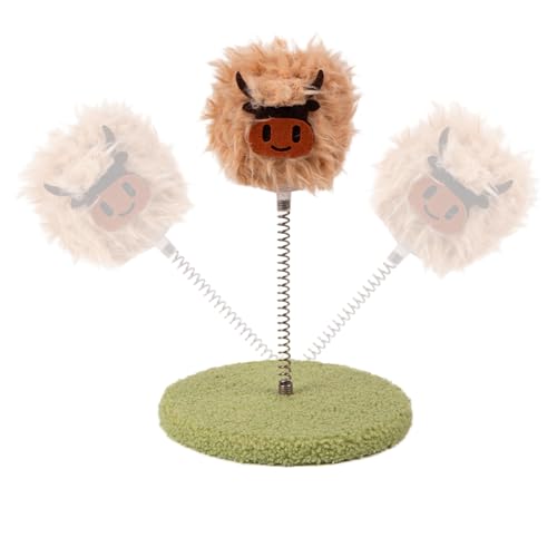 shpuuyy Leckerli-Spender für Haustiere, Katzenfutter, Snack, Futterspender, Spielzeug, gelangweilte Tiere, Puzzle-Ball mit Feder für drinnen und draußen, kleine, mittelgroße und große Rassen shpuuyy Leckerli-Spender für Haustiere, Katzenfutter, Snack, Futterspender, Spielzeug, gelangweilte Tiere, Puzzle-Ball mit Feder für drinnen und draußen, kleine, mittelgroße und große Rassen von shpuuyy