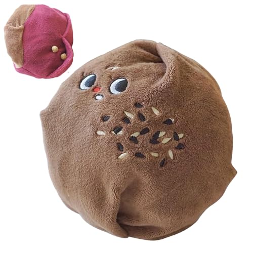 shpuuyy Schnüffelspielzeug für Welpen, Schnüffelpuzzle für Hunde, Versteckspielzeug für Welpen, Schnüffel-Leckerli-Spiel, Sesambrot-förmiges Hundeplüschspielzeug gegen Langeweile und anregend shpuuyy Schnüffelspielzeug für Welpen, Schnüffelpuzzle für Hunde, Versteckspielzeug für Welpen, Schnüffel-Leckerli-Spiel, Sesambrot-förmiges Hundeplüschspielzeug gegen Langeweile und anregend von shpuuyy