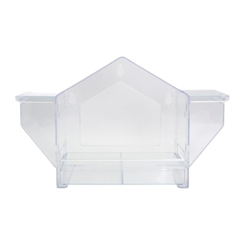 shuhauk Vogelfutterspender zum Betrachten | Durchsichtiges Acryl-Fenster-Futterhaus für Vogel | Flexible Installation für Tierfutter-Organizer für Aras und shuhauk Vogelfutterspender zum Betrachten | Durchsichtiges Acryl-Fenster-Futterhaus für Vogel | Flexible Installation für Tierfutter-Organizer für Aras und von shuhauk