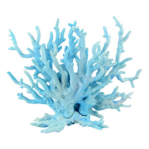 shyymaoyi Aquarium-Dekoration Koralle aus Kunstharz, Blau von shyymaoyi