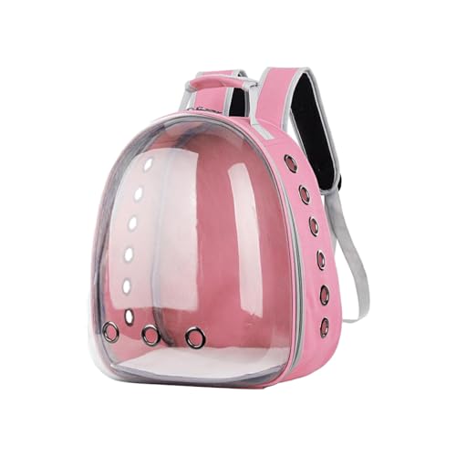 siduytin Abnehmbare transparente Reisetasche, bequem und atmungsaktiv, für Papageienträger, PC, atmungsaktiv, transparent, Raumkapsel, Rosa siduytin Abnehmbare transparente Reisetasche, bequem und atmungsaktiv, für Papageienträger, PC, atmungsaktiv, transparent, Raumkapsel, Rosa von siduytin