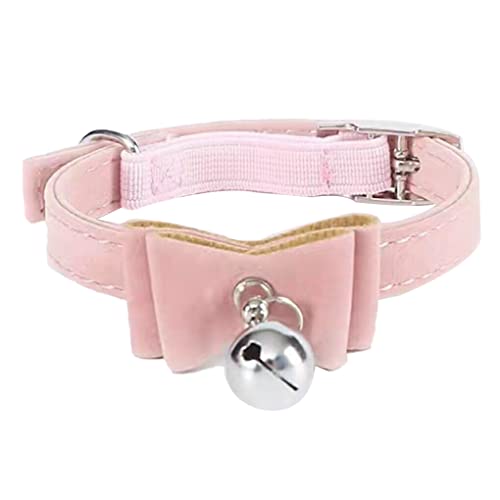 siduytin Ersatz Glockenhalsband aus Garn für Haustiere, entzückende, einfarbige, dekorative, verstellbare Haustiere mit Bowknot Choker Geschirr, Zubehör, Rosa siduytin Ersatz Glockenhalsband aus Garn für Haustiere, entzückende, einfarbige, dekorative, verstellbare Haustiere mit Bowknot Choker Geschirr, Zubehör, Rosa von siduytin