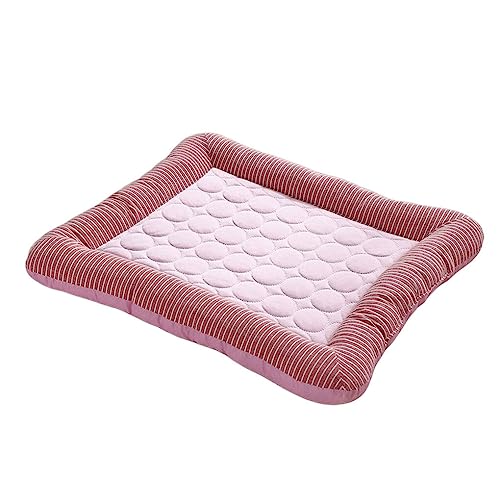 siduytin Hund Folding Cooling Atmungsaktiv Komfortable Matte Pad Mehrzweck Bettwäsche Haushalt Heimtierbedarf Sommer Schlafen, Rosa, S siduytin Hund Folding Cooling Atmungsaktiv Komfortable Matte Pad Mehrzweck Bettwäsche Haushalt Heimtierbedarf Sommer Schlafen, Rosa, S von siduytin
