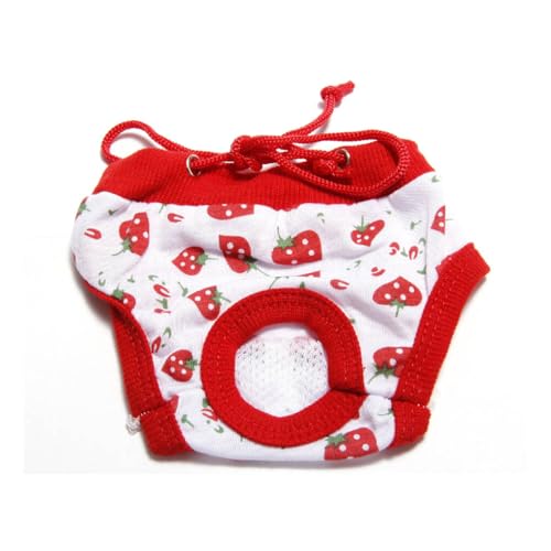 siduytin Hund mit Verstellbarer Hundewindel, saugfähig, wiederverwendbar und praktisch, sparsame Baumwolle, Hunde Perioden Wärmehose, Welpenwindeln, Erdbeere, M siduytin Hund mit Verstellbarer Hundewindel, saugfähig, wiederverwendbar und praktisch, sparsame Baumwolle, Hunde Perioden Wärmehose, Welpenwindeln, Erdbeere, M von siduytin