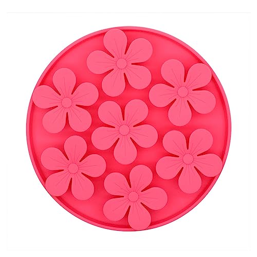 siduytin Slow Feeder Bowl Puppy Slow Eating Dish Tray Anti Choke Food Lick Pad Training Füttern Heimtierbedarf Puzzles Spielzeug, Rosenrot von siduytin