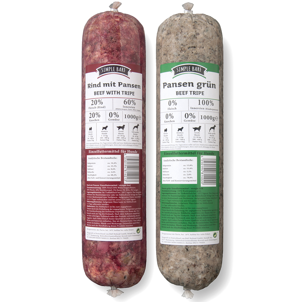 SIMPLE BARF Probiotisch-Paket - 14 x 1000 g SIMPLE BARF Probiotisch-Paket - 14 x 1000 g von simple BARF