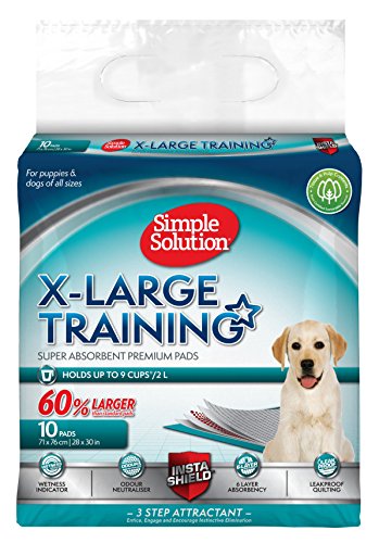 Simple Solution Extra große saugfähige Premium Hunde- und Welpenerziehungspads - 10er-Pack von simple solution