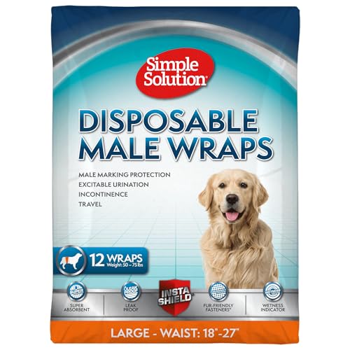 simple solution 11539-12p Einweg Windel für Rüden large mit Feuchtigkeitsanzeiger 12er Pack simple solution 11539-12p Einweg Windel für Rüden large mit Feuchtigkeitsanzeiger 12er Pack von simple solution