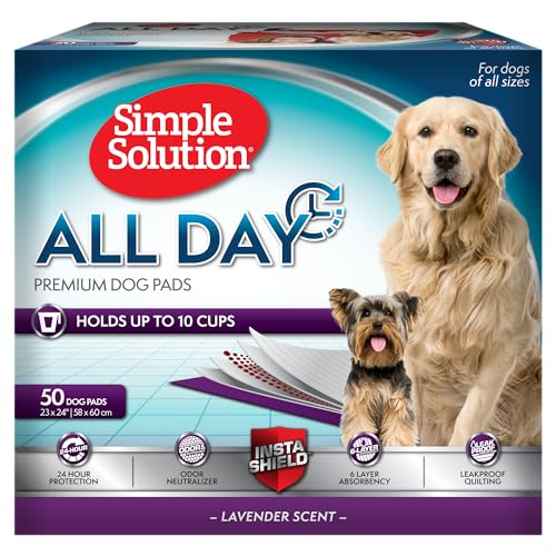Simple Solution 10242-4p 6 x lagige Premium Hunde Pads mit Lavendel Duft - 50 pack von simple solution