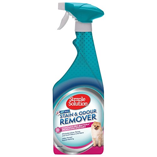 Simple Solution Pet Stain and Odour Remover | Enzymatischer Reiniger mit Pro-Bakterien Reinigungskraft |Spring Breeze 750ml von simple solution