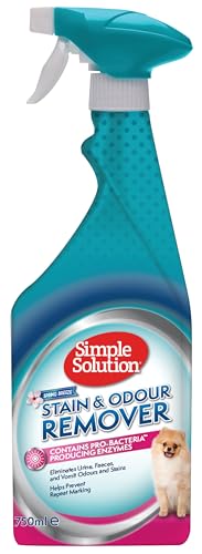Simple Solution Pet Stain and Odour Remover | Enzymatischer Reiniger mit Pro-Bakterien Reinigungskraft |Spring Breeze 750ml Simple Solution Pet Stain and Odour Remover | Enzymatischer Reiniger mit Pro-Bakterien Reinigungskraft |Spring Breeze 750ml von simple solution