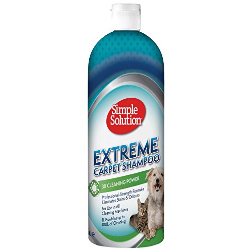 Simple Solution Extreme Carpet Shampoo | Professioneller Flecken- und Geruchsentferner für Haustiere | Kompatibel mit allen Reinigungsmaschinen von simple solution