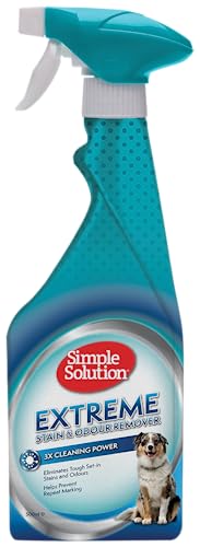 Simple Solution Extreme Hundeflecken- und Geruchsentferner | Enzymatischer Reiniger mit 3X Pro-Bakterien Reinigungskraft - 500ml von simple solution