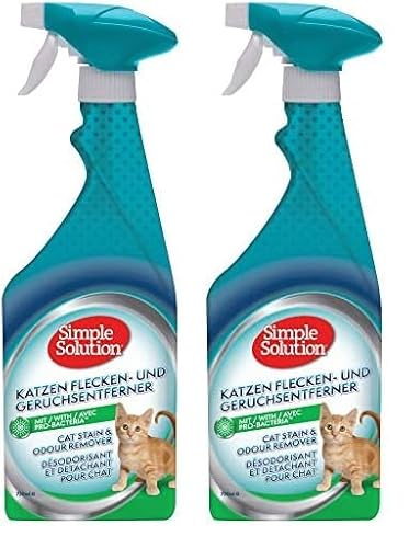 Simple Solution Extreme Pet Stain and Odour Remover | Enzymatischer Reiniger mit 3X Pro-Bakterien Reinigungskraft - 750ml (Packung mit 2) von simple solution