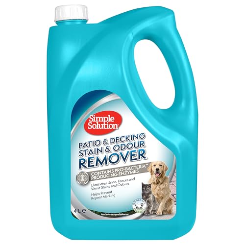 Simple Solution Patio & Decking Pet Stain and Odour Remover | Enzymatischer Reiniger mit Pro-Bakterien Reinigungskraft - 4 Liter Simple Solution Patio & Decking Pet Stain and Odour Remover | Enzymatischer Reiniger mit Pro-Bakterien Reinigungskraft - 4 Liter von simple solution