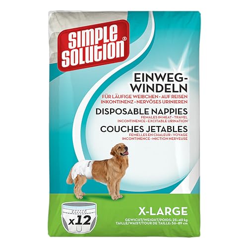 Simple Solution Hunde Windeln XL, 12 Stück Simple Solution Hunde Windeln XL, 12 Stück von simple solution