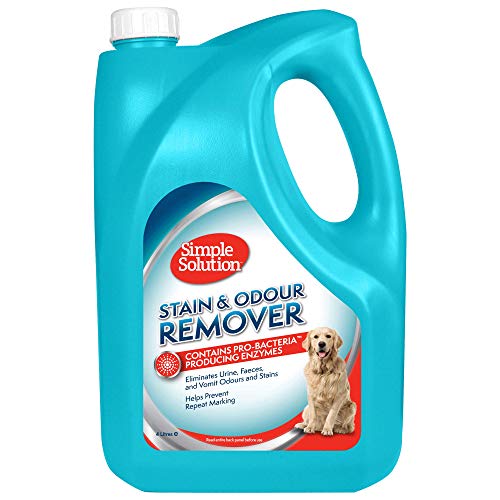 Simple Solution Hundeflecken- und Geruchsentferner | Enzymatischer Reiniger mit Pro-Bakterien Reinigungskraft - 4 Liter von simple solution