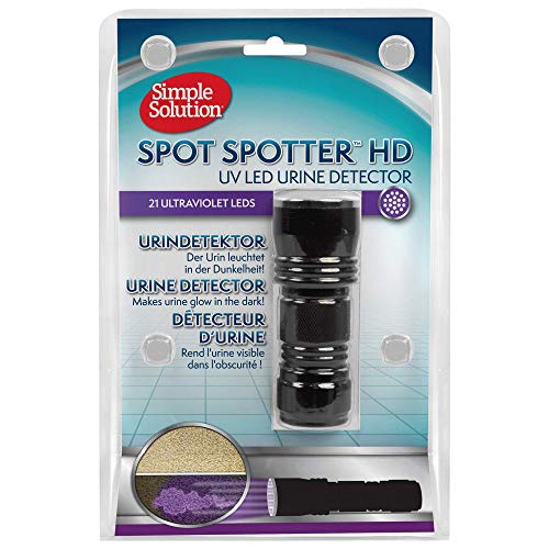 Simple Solution Spot Spotter UV-LED-Urindetektor zum Aufspüren und Beseitigen von Flecken und Gerüchen durch Haustierurin von simple solution