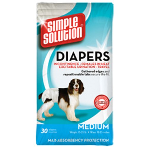 simple solution Einweg-Hundewindeln für Hündinnen, super saugfähig, auslaufsicher, Größe M, 30 Stück simple solution Einweg-Hundewindeln für Hündinnen, super saugfähig, auslaufsicher, Größe M, 30 Stück von simple solution
