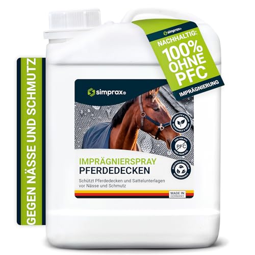 simprax® Pferdedecken Spray-On Imprägnierung - 2,5 Liter Kanister - atmungsaktiv und nachhaltig - für alle Arten von Tier- und Pferdedecken von simprax